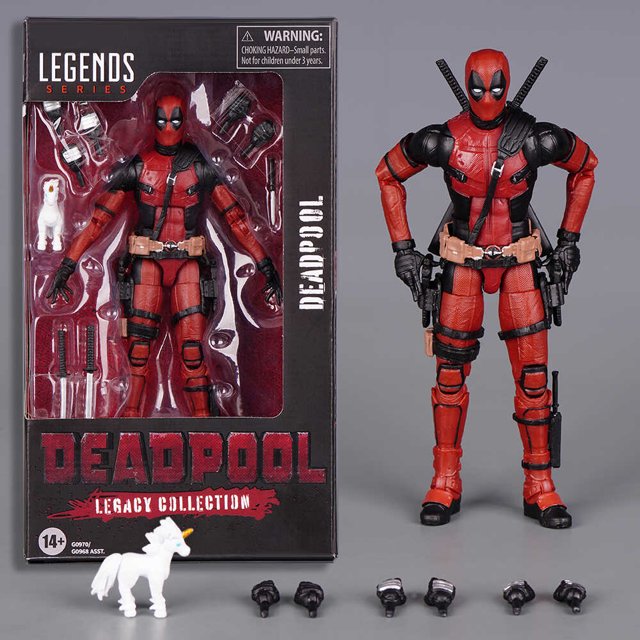 MODELO DE ACCIÓN DE Deadpool de Marvel Legends, juguete de colección de escritorio, decoración 1/12, muñeca Deadpool, regalo para niño