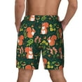 thumbnail image 4 of Haiem Forest Squirrel Mens Swim Trunks with Compression Liner 2 in 1 Swimming Shorts Stretch Swimwear Quick Dry,Board Shorts-X-Large, 4 of 9
