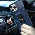 thumbnail image 6 of For iPhone 14 PRO MAX 6.7" Complete Magnetic Metal Ring Stand Camera Protection Hybrid - Blue, 6 of 6