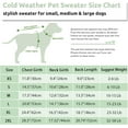 thumbnail image 2 of Small Dog Pullover Sweater, Cold Weather Cable Knitwear, Classic Turtleneck Thick Warm Clothes for Chihuahua, Bulldog, Dachshund, Pug, Yorkie (Green, Small), 2 of 7