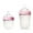 Pink, variant on Comotomo Natural Feel Baby Bottles Set, 5oz Slow Flow and 8oz Medium Flow, Pink