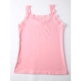 thumbnail image 6 of Felirenzacia Women's Lace Hem Cami Tank Top, Round Neck Long Sleeveless Cami Top,Pink,M, 6 of 8