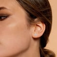 thumbnail image 2 of TimeLe$$ Classics 0.50 Carat TW Lab Grown Round Cut Solitaire Diamond Stud Earrings For Women in 14K White Gold, 2 of 5