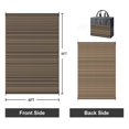 thumbnail image 2 of KUETH 6'x 9' Outdoor Waterproof Rug Camping Mat Patio Carpet,Black&Brown, 2 of 5