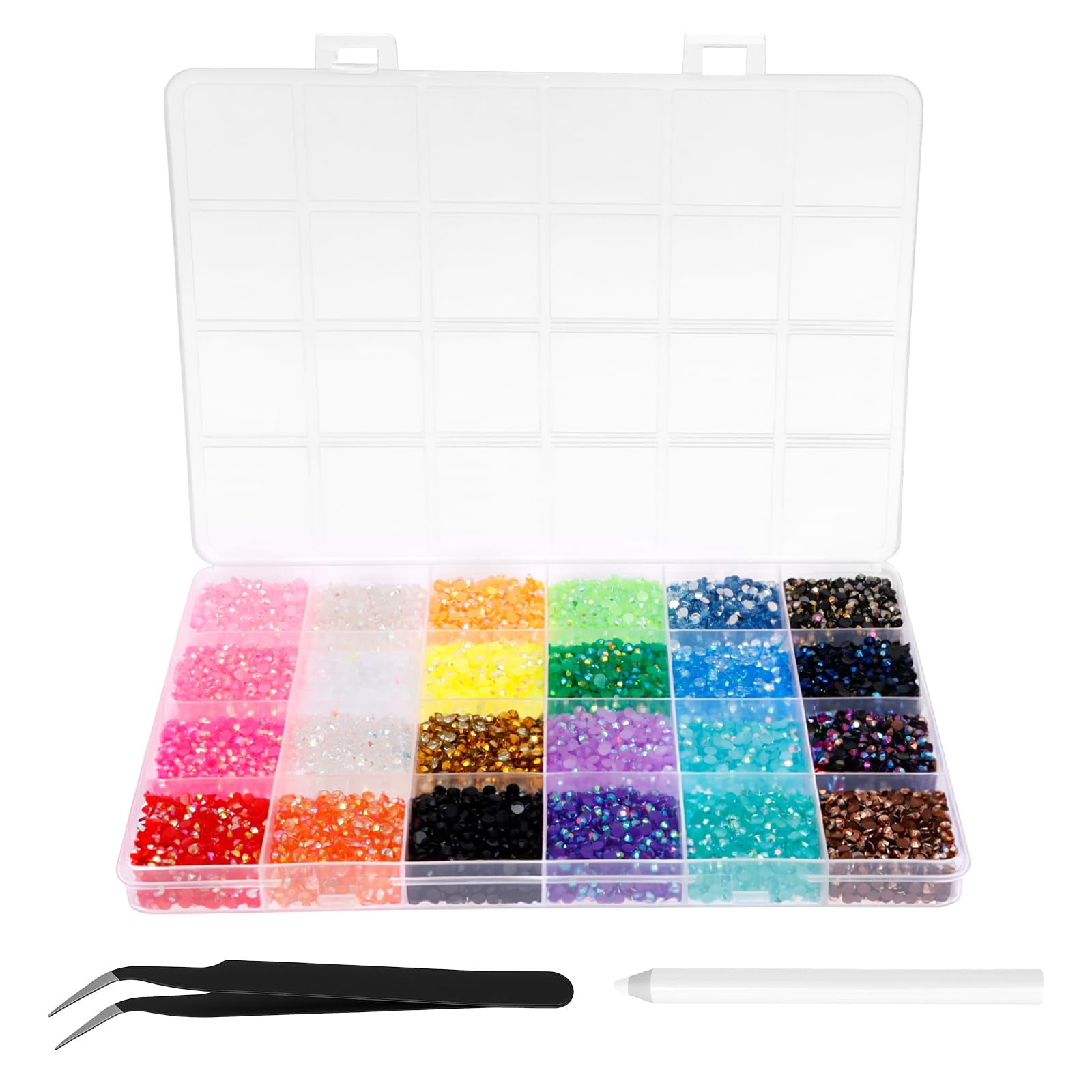 Bedazzling Kit,24/28/40/42 Colors Bedazzler Kit with Rhinestones,Nail Art Accessories Craft Kits for Crafting DIY Arts & Crafts Gifts