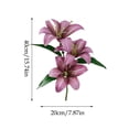 thumbnail image 3 of Leodye 1PCS Artificial Lily Flower Ornaments, Lifelike Floral Decoration, Ideal for Home Hotel Wedding Layout and Fragrance Matching Decor -15.74in, 3 of 7