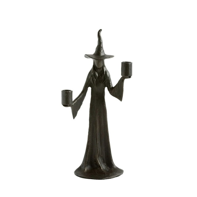 LXYFH Candles & Holders Under $10 Halloween Witch Candle Holder Decor 7.8 Inch Witch Halloween Decorations Cool Kitchen Witch Table Decor for Living Room Halloween Fall Decorations for Home