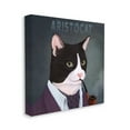 thumbnail image 3 of Stupell Industries Aristocat Witty Smiling Cat Portrait Smoking Pipe Graphic Art Gallery Wrapped Canvas Print Wall Art, Design by Diane Neukirch, 3 of 5