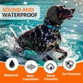 thumbnail image 5 of Dog Head Wrap - Quiet Ears for Anxiety, Waterproof Dog Calming Hood, No Shake Ear Cover Snoods for Thunder, Lightning, Fireworks, Vet Visits, Grooming, Polyester and SBR Diving Fabric, 5 of 7