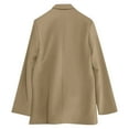 thumbnail image 4 of Patlollav Pntutb Women Solid Double Breasted Button Coat,Ladies Slim Outwear Blazer, 4 of 7