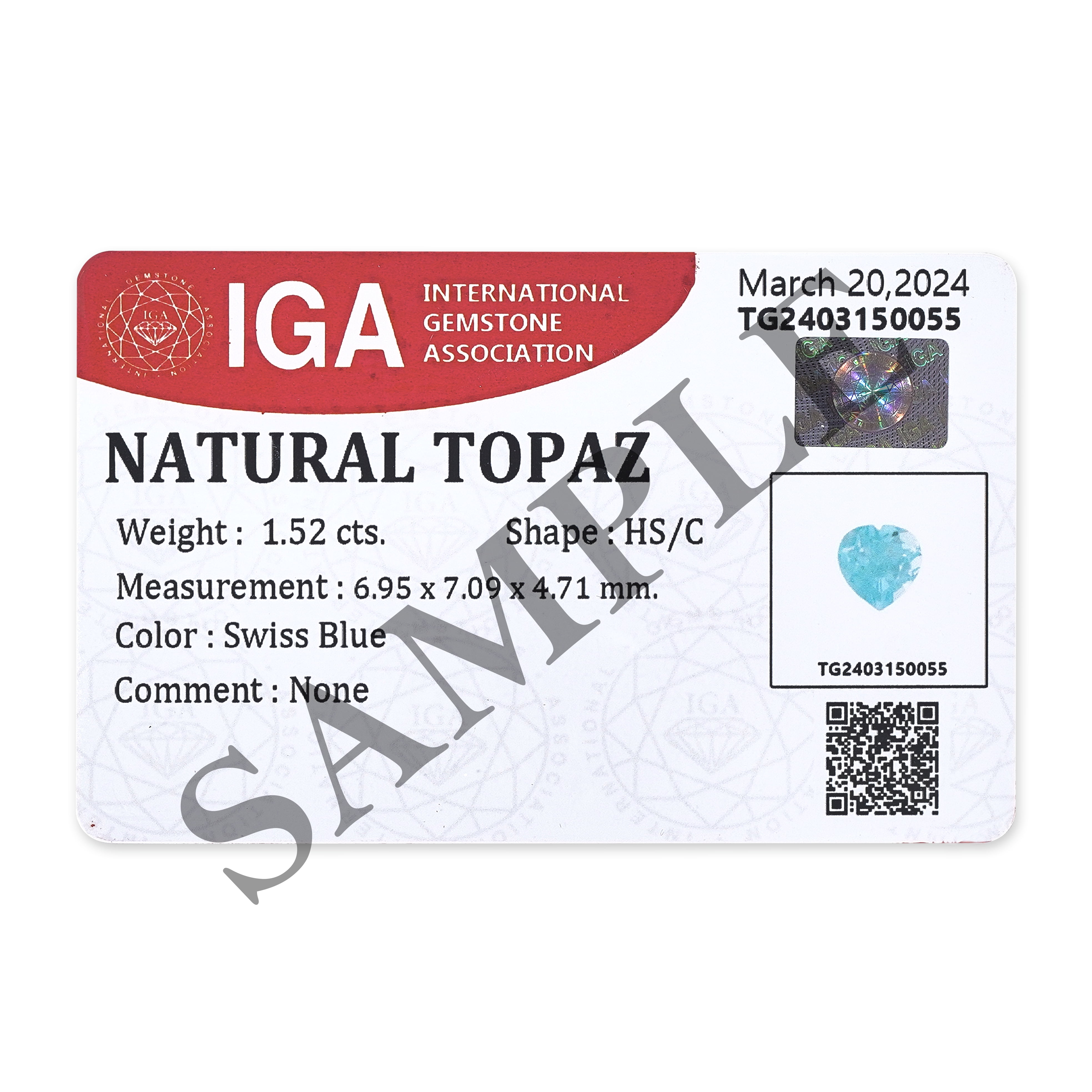 Certified Genuine 2.5 Carat Swiss Blue Topaz Heart Shape Brilliant Cut 9x9 mm Loose Gemstone December Birthstone