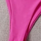 thumbnail image 5 of Traje de baño para mujer, bikini de dos piezas con tirantes y rayas de color liso, conjunto de bikini para mujer, 5 of 7
