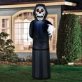 thumbnail image 2 of Occasions Airflowz Animated 6ft Inflatable Lurking Reaper w/ Red Eyes Lights, 2 of 9