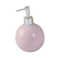 thumbnail image 1 of Dispensador de jabón de manos con bomba de 550 ml, recargable, para encimera de cocina y tocador. rosa, 1 of 9