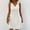 White, variant on Summer Dresses For Women 2025 Sevevn Women's Casual Solid Color V-Neck Pullover Short Sleeved