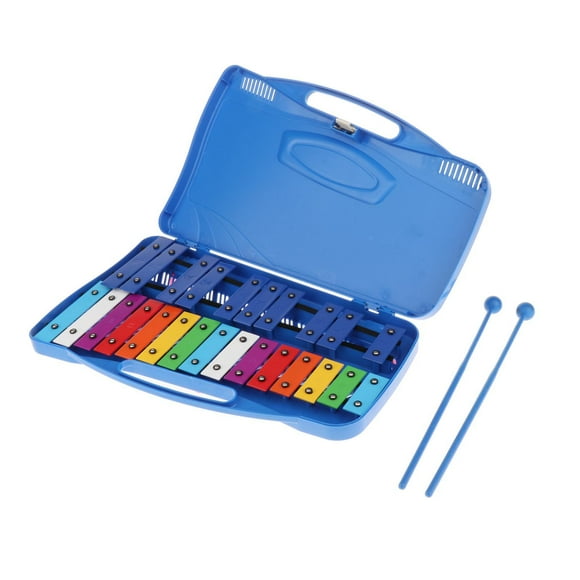Xilófono Profesional Sunnimix Glockenspiel 25 Notas Azul
