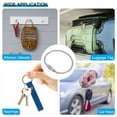 thumbnail image 7 of 4.3 Inch Stainless Steel Wire Keychain Cable Key Ring Loop, Silver, 20 Pack, 7 of 7