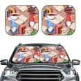 thumbnail image 2 of Fotbe Gnomes Books Tea Cups Juego de 2 Piezas de Parasoles para Parabrisas | Bloqueador Solar para Auto | Accesorios Plegables para Protección Solar Interior-Small, 2 of 6