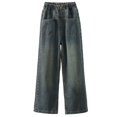 thumbnail image 6 of KVPLBQFD Y2K Baggy Jeans for Girls Vintage 90s Boyfriend Style Denim Pants Kids Unique Pockets Design High Waist Jean Kid Casual Loose Fit Cltothes, 6 of 9