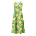 thumbnail image 4 of HOMBOM Summer Maxi Dresses for Women Sundress with Pockets Floral Bohemian Vacation Beach Ladies Tank Dress Sleeveless, 4 of 5