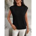 thumbnail image 4 of Women'S Crew Neck Sleeveless Sweater Black XL, 4 of 7