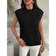 thumbnail image 4 of Suéter Sin Mangas de Cuello Redondo para Mujer, Negro, Talla XL, 4 of 9