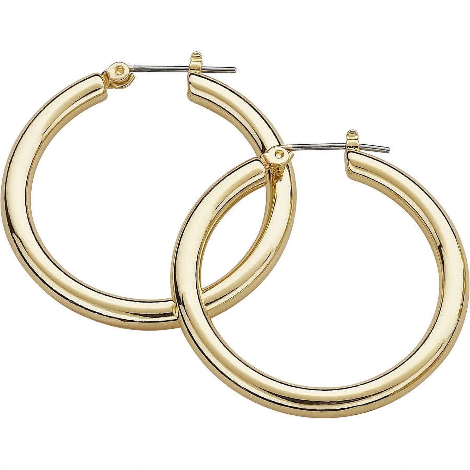 Gold-Tone Hoop Earrings, 7 Pairs