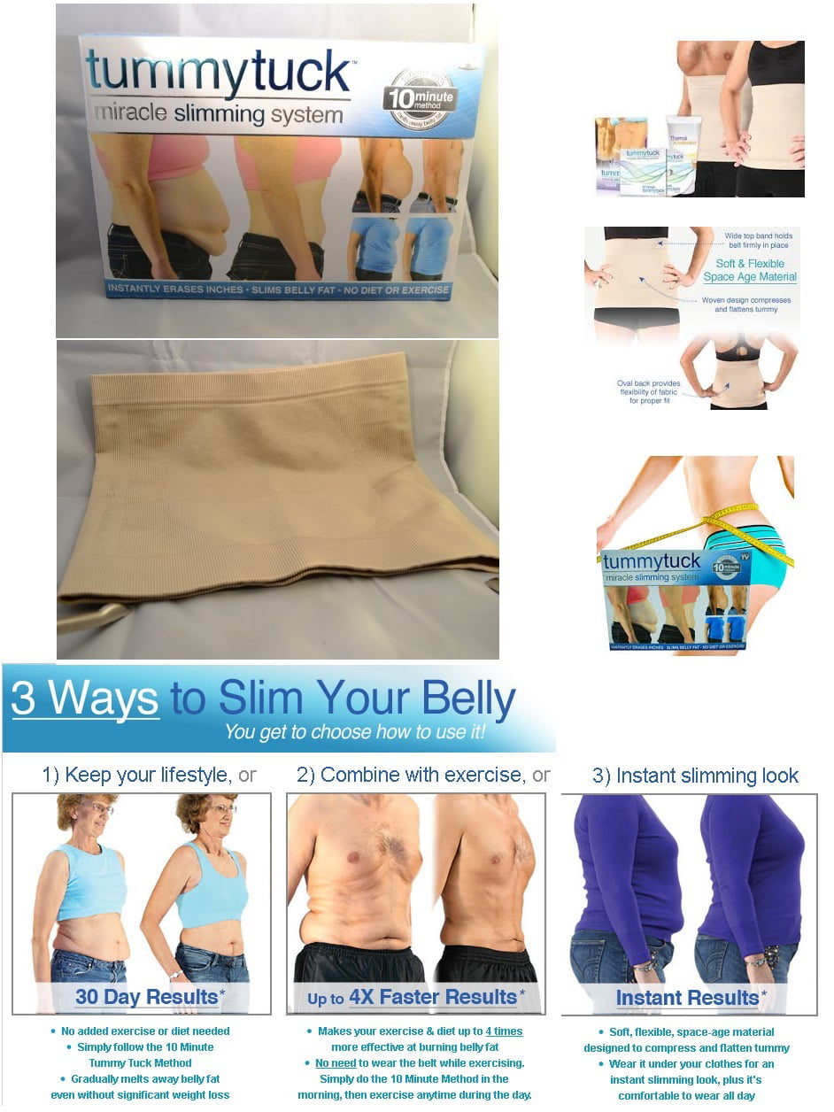 Tummy Tuck Belt As Seen on TV Best Miracle Slimming System Weight Loss Supply 