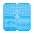 thumbnail image 2 of Silicone Pet Mat 6 Inch Lick Mat for Dogs and Cats Small Silicone Mat Dog Slow Feeder Pet Relaxation Relief Non Slip Training Mat for Home Feeding Area Blue, 1 Pack, 2 of 6