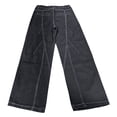 thumbnail image 7 of Jeans For Men Loose Lightweight Versatile Straight Wide Leg Denim Trousers Floor Length Casual Everyday Wear Pants For Men Black L, 7 of 7