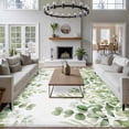 thumbnail image 4 of Light Green Eucalyptus Leaves Area Rug 6x9 Washable Rug Non Slip Watercolor Spring Summer Botanical Large Area Rug Soft Stainresistant Indoor Floor Carpet for Bedroom Home Office Dining Room, 4 of 8