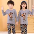 thumbnail image 1 of Pijamas para niños y niñas, ropa de dormir para niños de 6, 8, 10 y 12 años, 100% algodón, con dibujos de animales, pijamas de manga larga para Navidad, 1 of 4