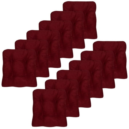 

Fluffy Memory Foam Non Slip Chair Cushion Pad 2-4-6-12 Pack Burgundy
