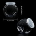 thumbnail image 2 of 6 Pcs Candy Jars with Lids,Happon Plastic Cookie Jars with Lids, Clear Cookie Jar Candy Holder,Wide Mouth Candy Storage Jars for Candy Buffet, Coffee Canister, 2 of 7