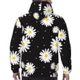 thumbnail image 7 of Sikiie Daisies Flowers Men's Hoodie, Essentials Hoodie, Sweatshirt, Pullover Hooded Sweatshirt for Men-3X-Large, 7 of 7