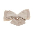 thumbnail image 4 of Unique Bargains 1 Pc Large Bow Ribbon French Barrette Hair Clips Hairdo Clip Khaki, 4 of 5