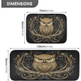 thumbnail image 3 of Coolnut Gold Owl Kitchen Mat - Cushioned Anti Fatigue Kitchen Rug Set of 2, Non Slip Waterproof Kitchen Mats for Kitchen, Laundry, Sink, Office 19.7"×27.6"+19.7"×47.2" Home Decorations, 3 of 7