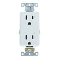 thumbnail image 1 of Tomacorriente Duplex Leviton Blanco 125V 15A, 1 of 3