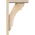 thumbnail image 3 of Ekena Millwork 3 1/2"W x 14"D x 22"H Olympic Block Smooth Bracket w/ Offset Brace, Douglas Fir, 3 of 25