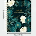 thumbnail image 2 of Flower Program This Calendar Diary English Week Program This Book Tape Coil This Week And Monthly Monthly Label Back Pocket Holiday Thick Paper Double Line Bi, 2 of 8