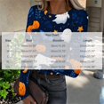 thumbnail image 3 of Akmaiox Halloween Long Sleeve Shirt for Women, Printed Crew Neck Slim Fitted Pullover Going Out Tops, Soft Knitted Holiday Base Layer Blouses, 3 of 6