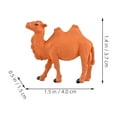 thumbnail image 5 of 8 Pcs Landscape Plastic Ornaments Models Camel Animal Figurines Cartoon Desk Office Accessories Plant Decor, 5 of 6