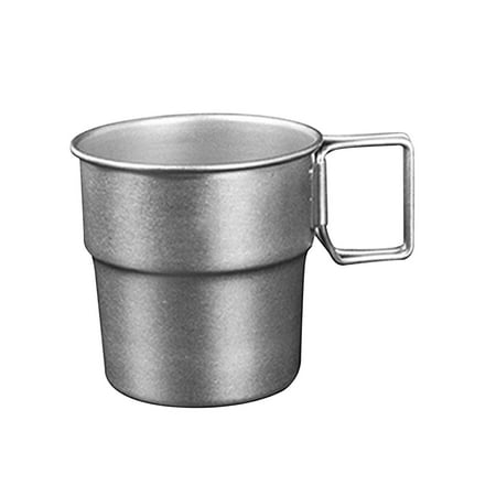 

Stainless Steel Cups Stackable Pint Cups Water Tumbler 300ml Capacity Portable Tea Cup Reusable for Camping Outdoor Parties Sports Women Men As shown