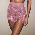 thumbnail image 2 of EnJoCho Sequin Tassel Skirt Belly Dance Hip Scarf Wrap Sparkly Tinsel Fringe Skirt Rave Festival Outfit Halloween for Women Sparkly Sequin Skirt Fringe Hip Scarf Tassel Belly Dance Skirts for Women, 2 of 4