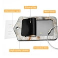 thumbnail image 4 of Square PU Leather Luggage Tags - 2 Pack with Privacy Cover and Stainless Steel Ring - Suitable for Travel, Backpack, Handbag - Suitcase Tags, Travel Tag Marble Texture, 4 of 7