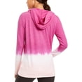 thumbnail image 2 of Ideology Womens Activewear Ombre Tie Dye Lace Up Hoodie;Large, 2 of 2