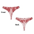 thumbnail image 3 of Fotbe Red Meat Tanga Sin Costuras para Mujer con Estampado – Panties Invisibles, Transpirables y Cómodos para Uso Diario-Small, 3 of 6