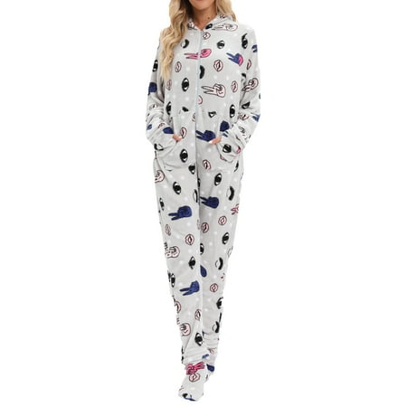 

Funicet Women s Winter Onesie Pajamas Warm Sherpa Romper Fuzzy Fleece One Piece Long Sleep Bodysuit Bodycon Hooded Jumpsuit Floral Sleepwear Playsuit