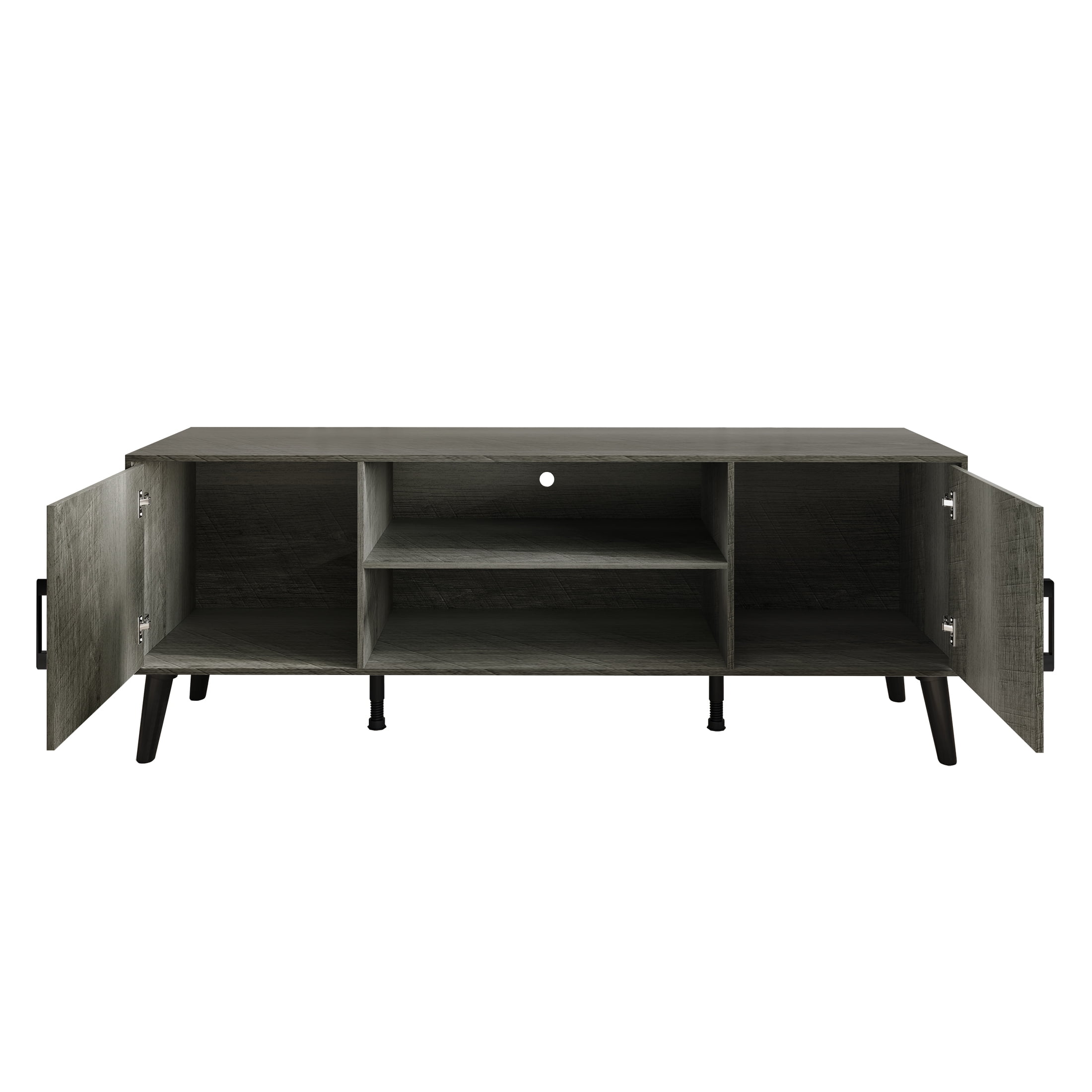 Castle Place Timeless TV Stand Console for TVs up to 65", Grey