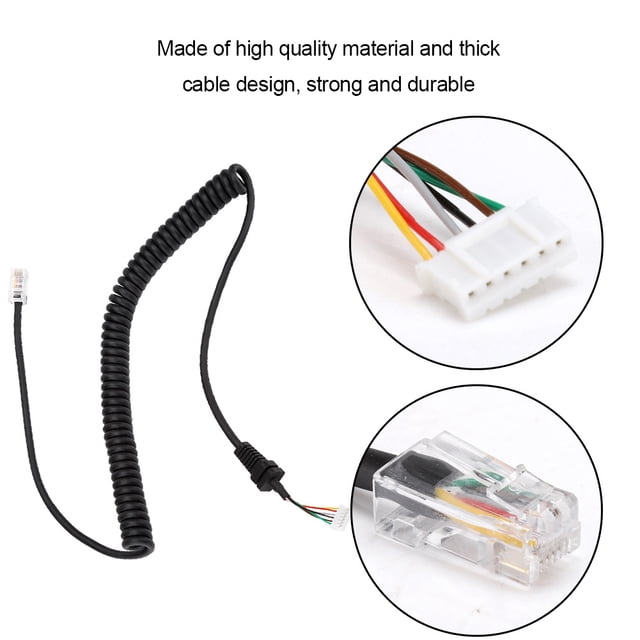 Altavoz Mike Wia, Cable De Cable De Micrófono Devanado Grueso De 120 Cm Diseño Escalable Liviano Para MH-42B6J Para MH-48A6J